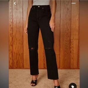 DENIM FORUM THE JONI HIGH RISE LOOSE JEAN  - 24